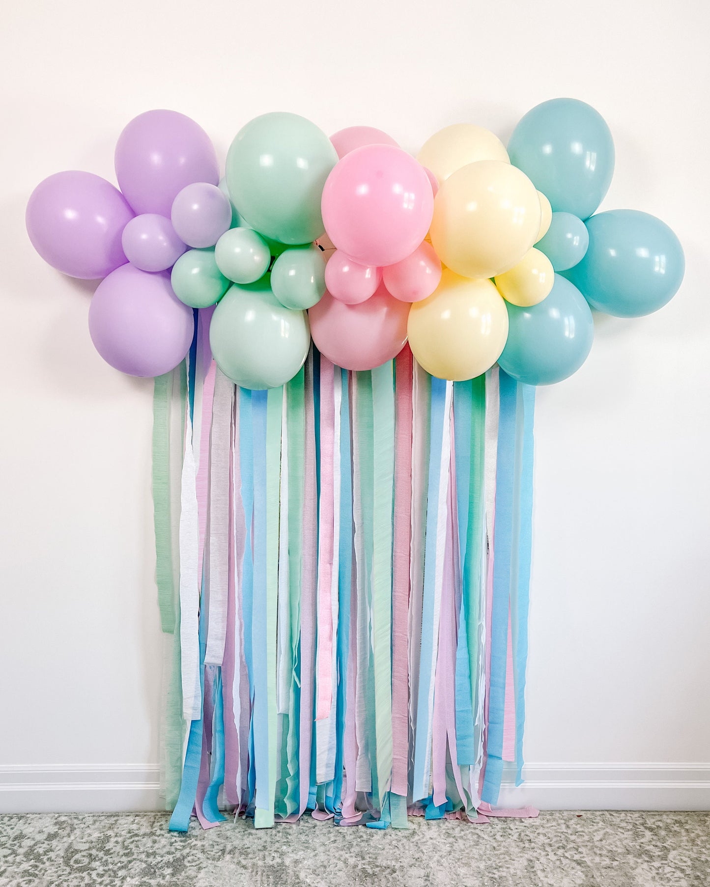 4' Conversation Hearts Balloon & Streamer Backdrop Kit || Valentine Balloon Garland || Balloon Arch || Valentine's Day Decor || VD03