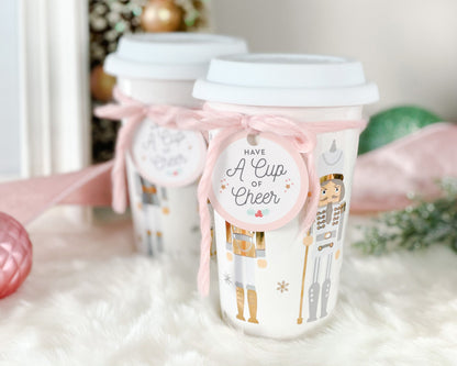 Hot Chocolate Bar Printable Kit || Sugar Plum Fairy || INSTANT DOWNLOAD || Hot Cocoa Party || Nutcracker Sign, Labels, Cup Tags || BP13