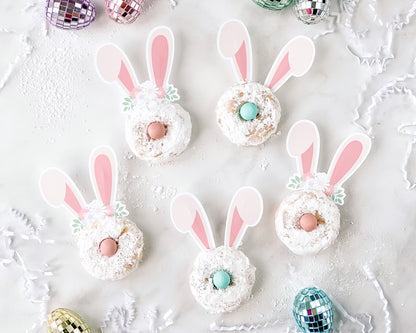 Bunny Ear Food Picks || Easter Bunny Cupcake Toppers || Rabbit Food Toppers || Printable Easter Party Decorations || Easter Decor || EA01