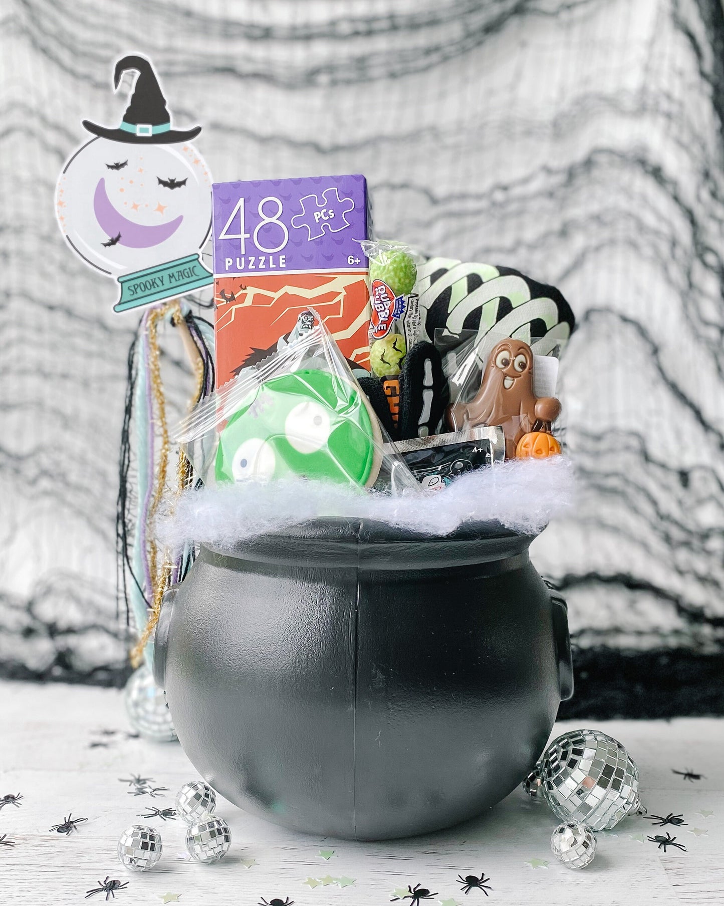 Spooky Magic Halloween Wand || Printable Boo Basket Flag || Halloween Pennant Flag || Photo Prop || Halloween Activities for Kids || H02
