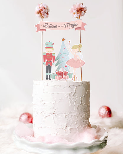 Sugar Plum Fairy Cake Topper || INSTANT DOWNLOAD || Printable Nutcracker Cake Topper || Ballet Birthday Party Decorations || Printable BP13