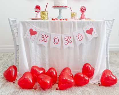 Valentine's Day Party Pack || Printable Hugs & Kisses Valentines Party Kit || DIY Activities and Decor || Kids Valentine Party Decor || VD02